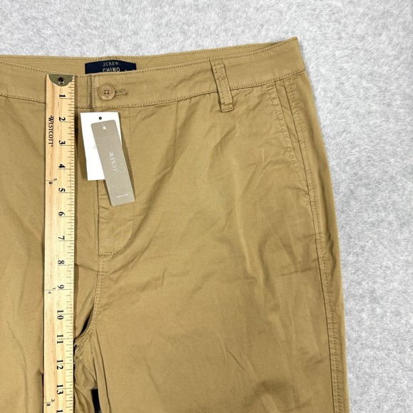 J Crew Pants Womens 32 Tall 32T Chino Lightweight Stretch Straight Tan Brown NWT - Picture 13 of 14